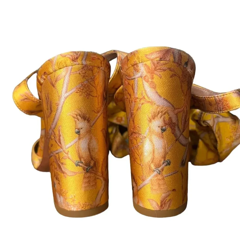 Tabitha Simmons x Johanna Ortiz Connie Jacquard Ankle Tie Sandals sz 37 EU - Picture 8 of 12